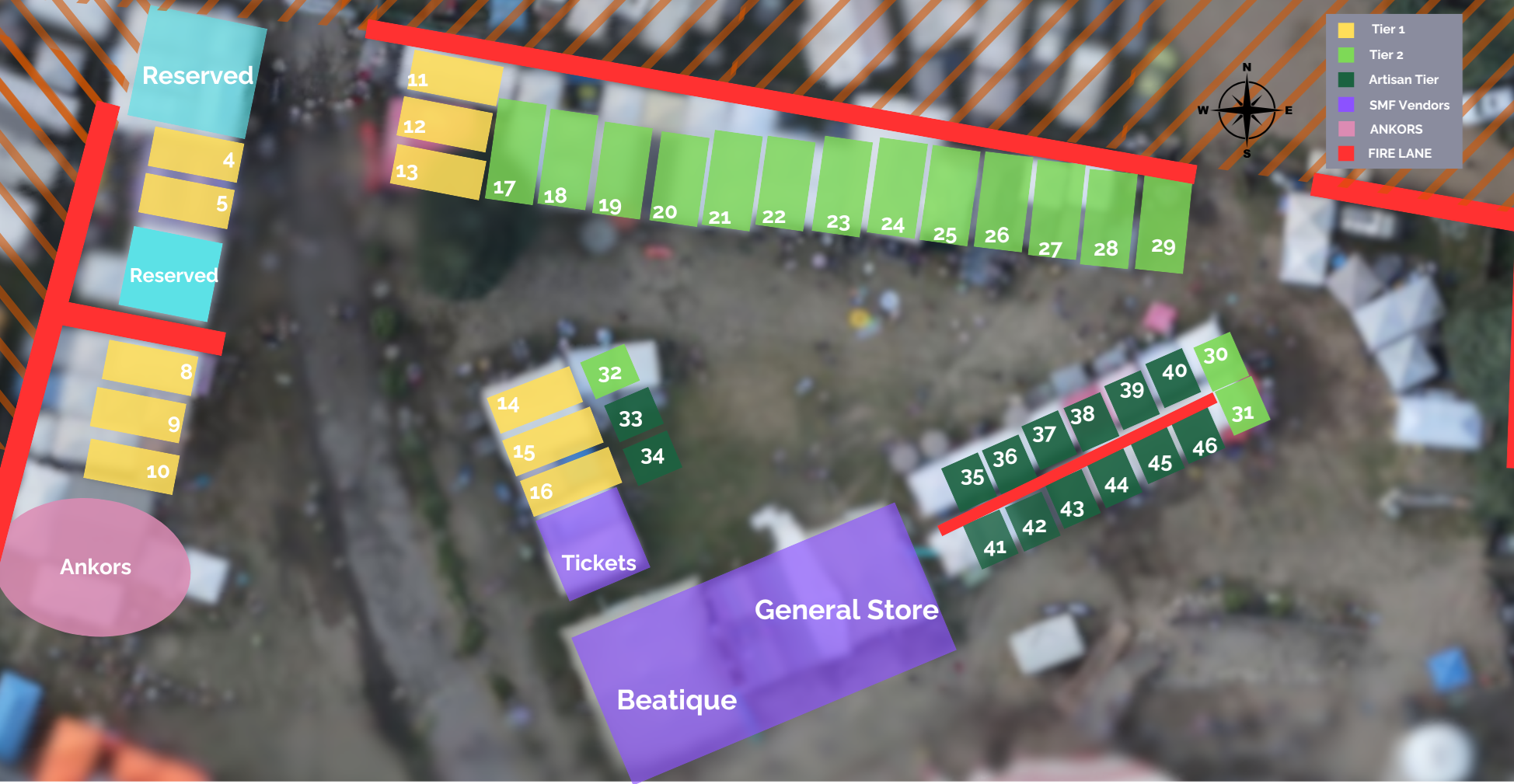 Vendor Court Map